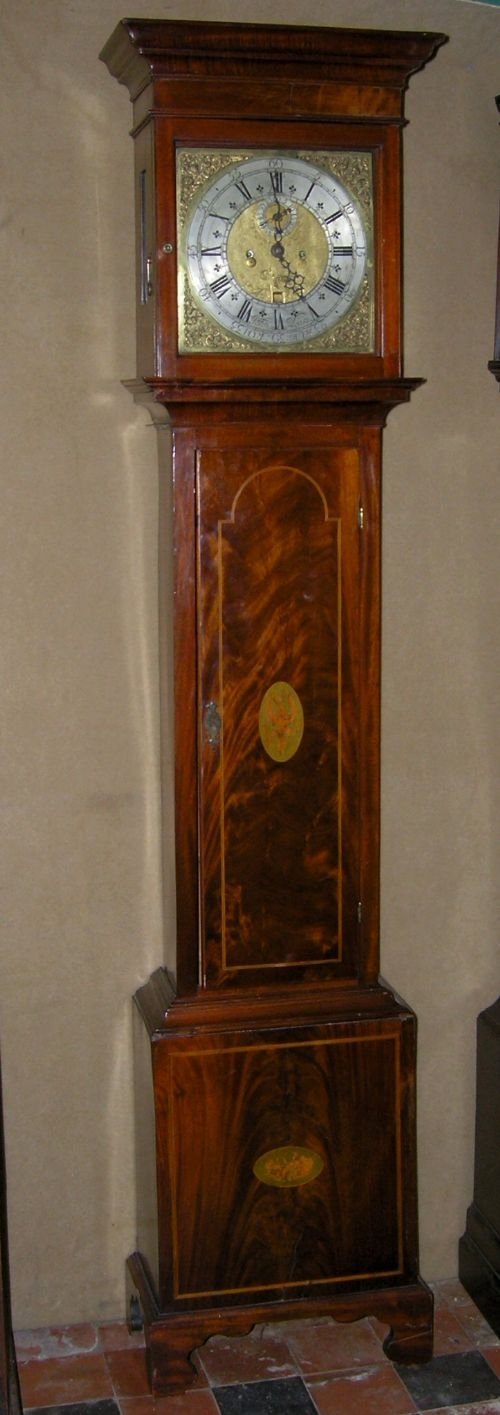 18th Cent Mahogany 8 Day Longcase Clock